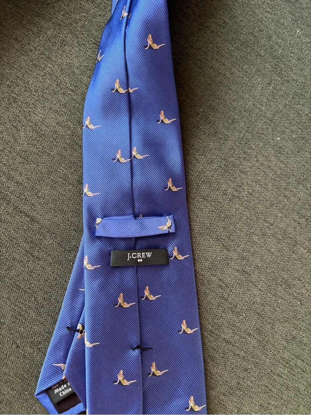 J. Crew Royal Blue Tie with Mermaids